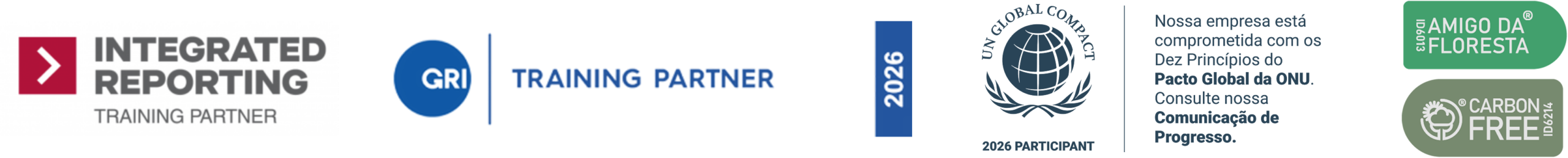 Integrated Reporting Training Partner, GRI Training Partner e Pacto Global Rede Brasil